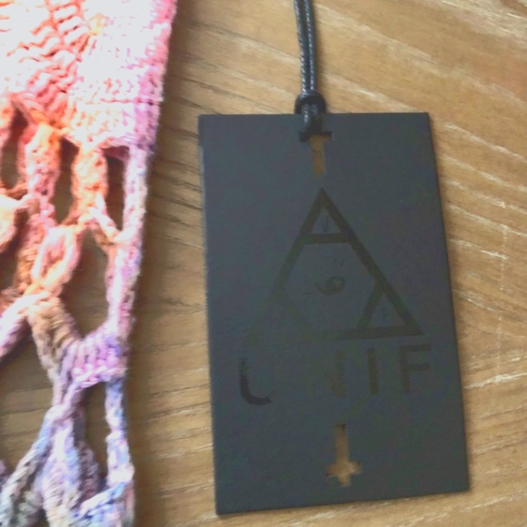 UNIF CROCHET TIE DYE COVER UP NWT $105 - Picture 9 of 9